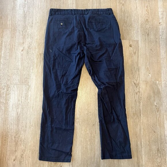 Mens Old Navy Navy Blue Straight Pants - 36x32 - Picture 4 of 7